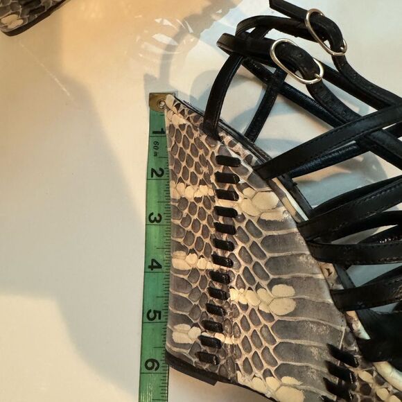 Roberto Cavalli Strappy Platform Wedges - Picture 8 of 13
